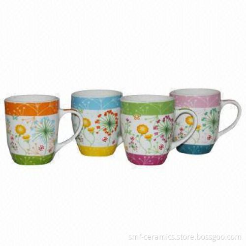 12oz bullet porcelain mug, can be made 4 designs one shape, customized design can be accepted